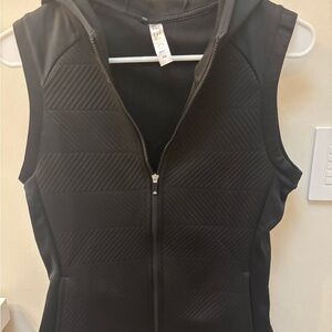Adidas Black Quilted Hooded Vest